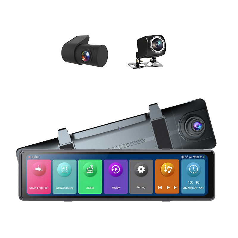 Rearview Mirror Dash Cam with 12 Inch 2.5K Display