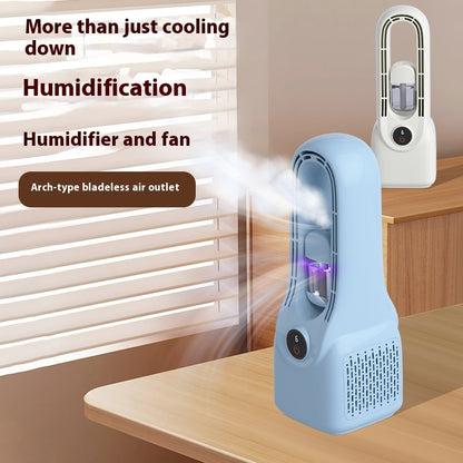 Household Mute Small Dormitory Refrigeration Spray Bladeless Fan