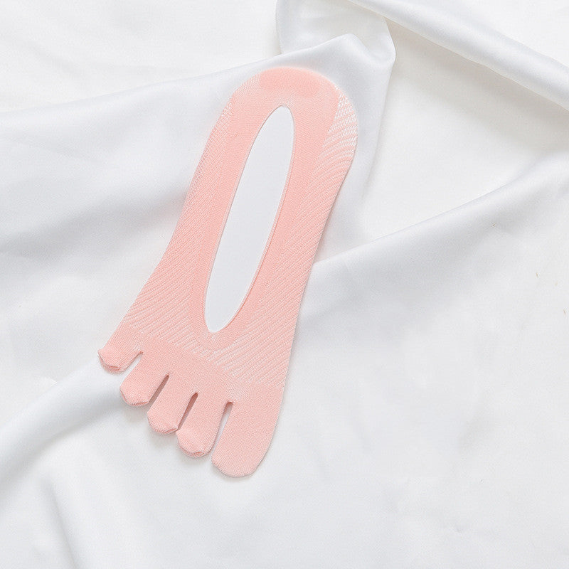 Unisex Thin Velvet Five Toe Breathable Socks