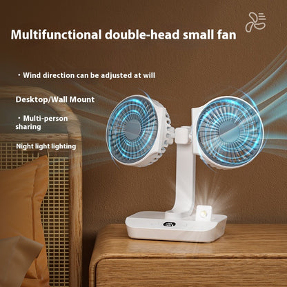 Ondaum Multi-Functional Dual Head Ultra Endurance Small Fan