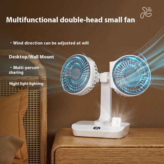 Ondaum Multi-Functional Dual Head Ultra Endurance Small Fan