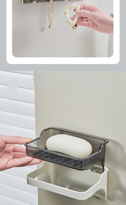 Bathroom Rack Wall-mounted Punch-free Household