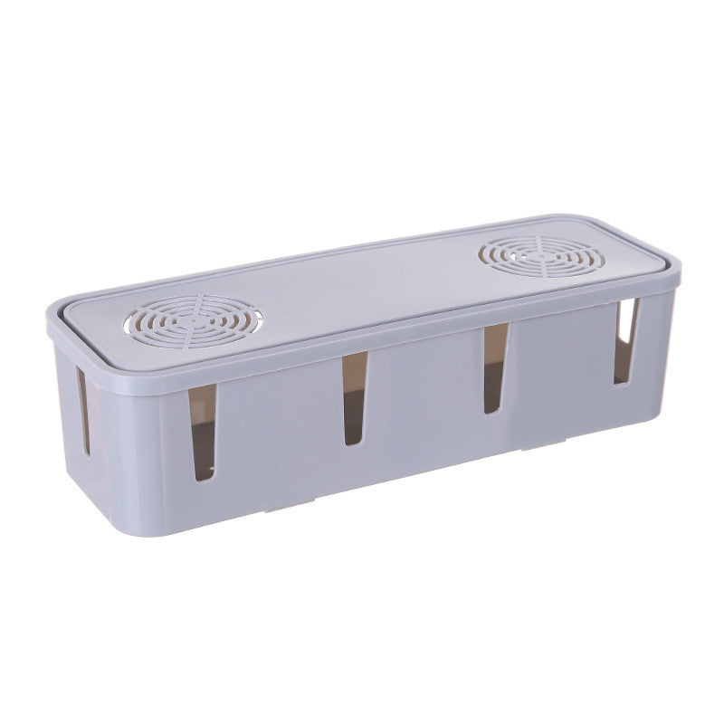 Desktop Socket Storage Box Wire Socket Data Cable Fixed Winding Box