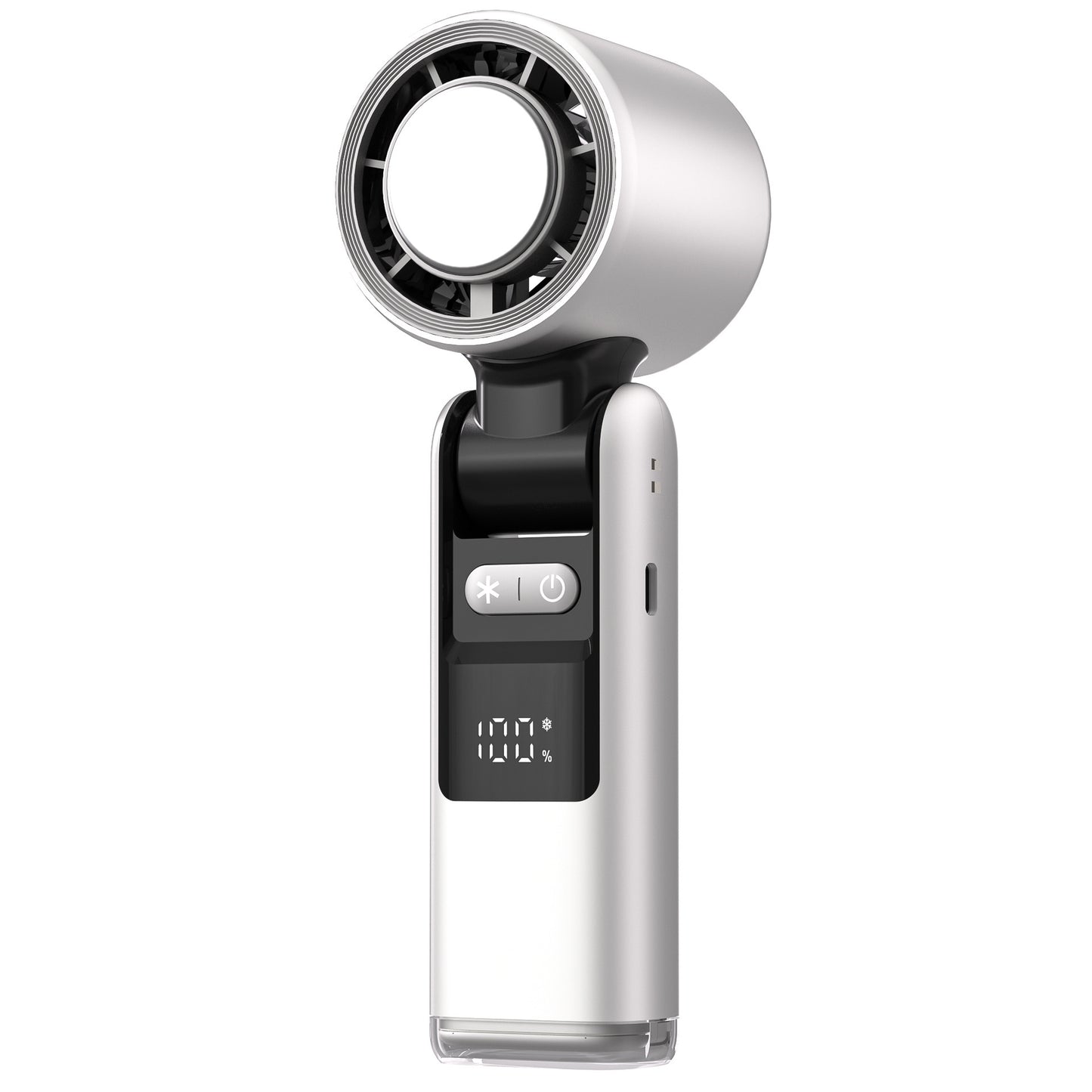 Turbo Chilled Ice Sensation Mini USB Fan with Digital Display