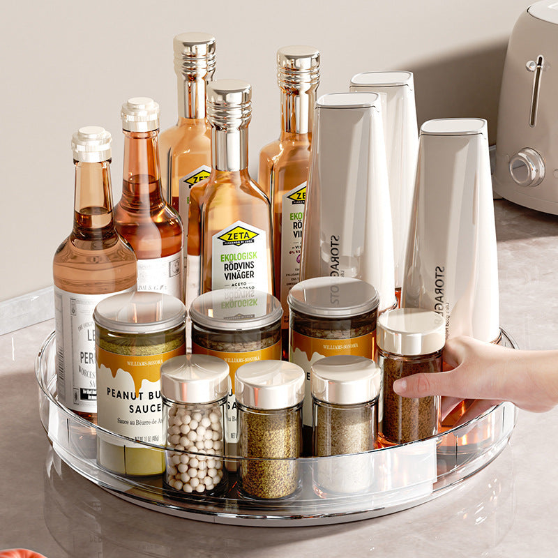 Modern Kitchen Countertop Rotating Spice Rack