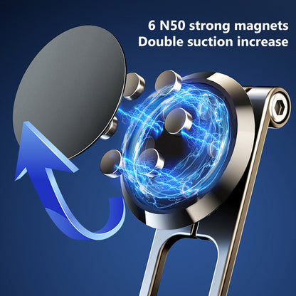 Car Strong Magnetic Mobile Phone Navigation Bracket Rotatable Folding