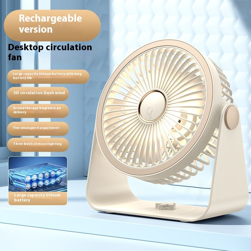 Clip Fan USB Lighting Desktop Household Fan Portable
