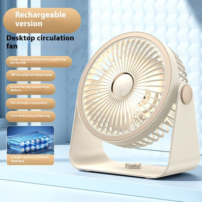 Clip Fan USB Lighting Desktop Household Fan Portable