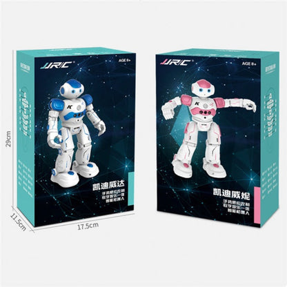 Two JRC robot toy boxes with robot illustrations on a white background