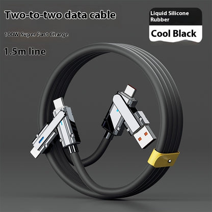 Mech Four-in-one Fast Charge Data Cable