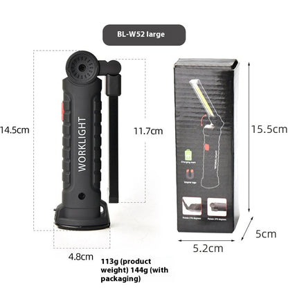 Rechargeable LED Work Light – White and Red Light Modes