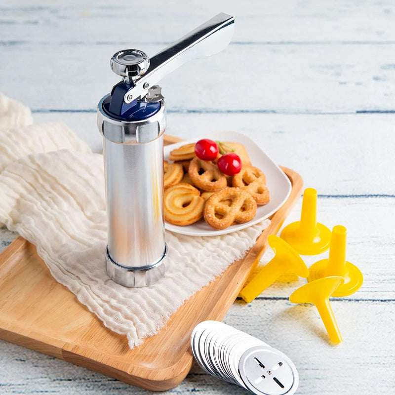 Stainless Steel Cookie Press & Icing Gun Set