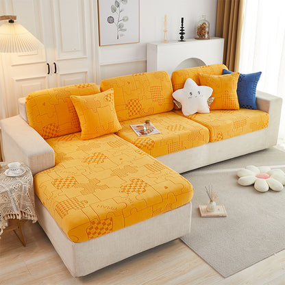 Stretch Jacquard Fleece Non-slip Sofa Cover