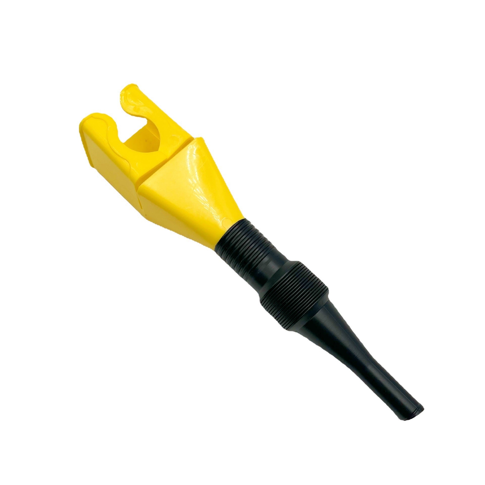 Yellow and black tool on a white background
