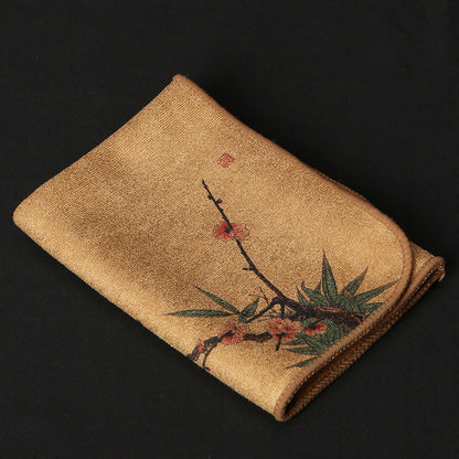 Chinese Style Painted Cotton Tea Towel – 30x30 cm