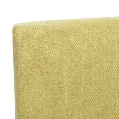 Green Fabric Dining Chair Set with Contemporary Design