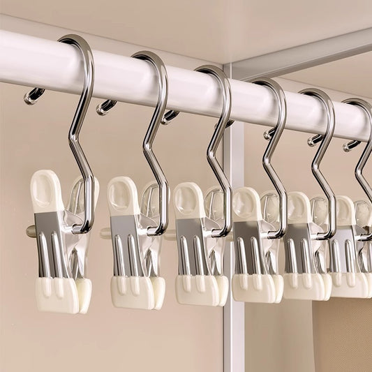 Multi-functional Seamless Stainless Steel Storage Clip – Windproof & Durable