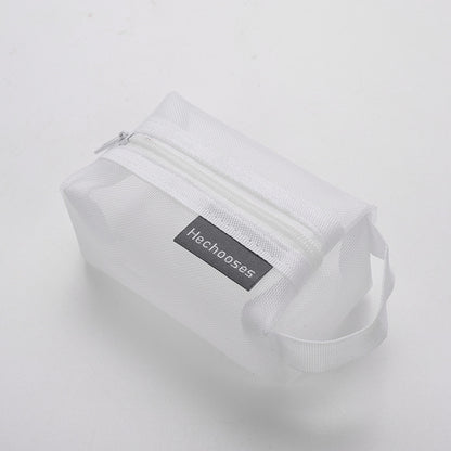 Simple Nylon Three-dimensional Square Mesh Coin Purse Large Capacity Key Case
