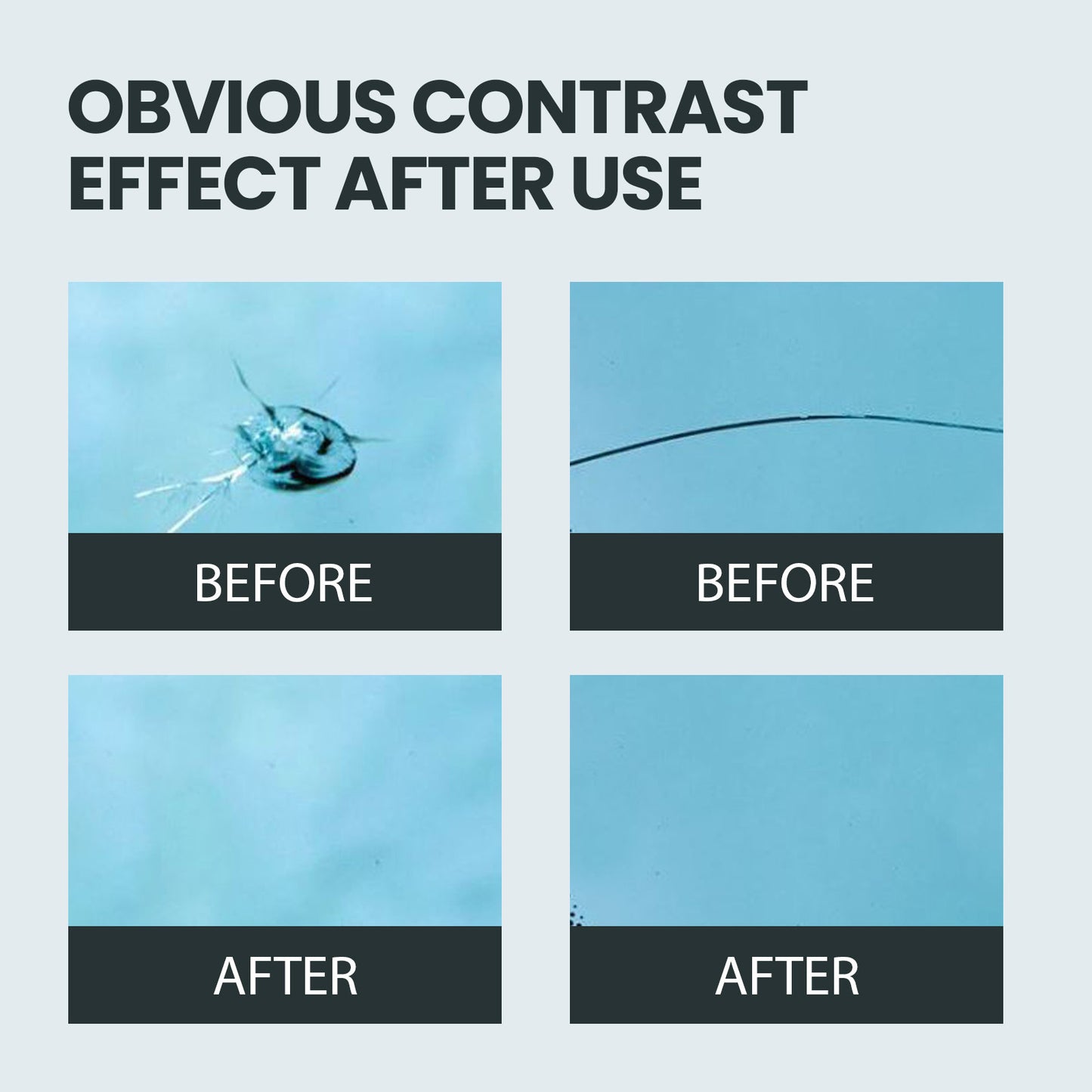 Nano Glass Repair Solution for Windshield Cracks