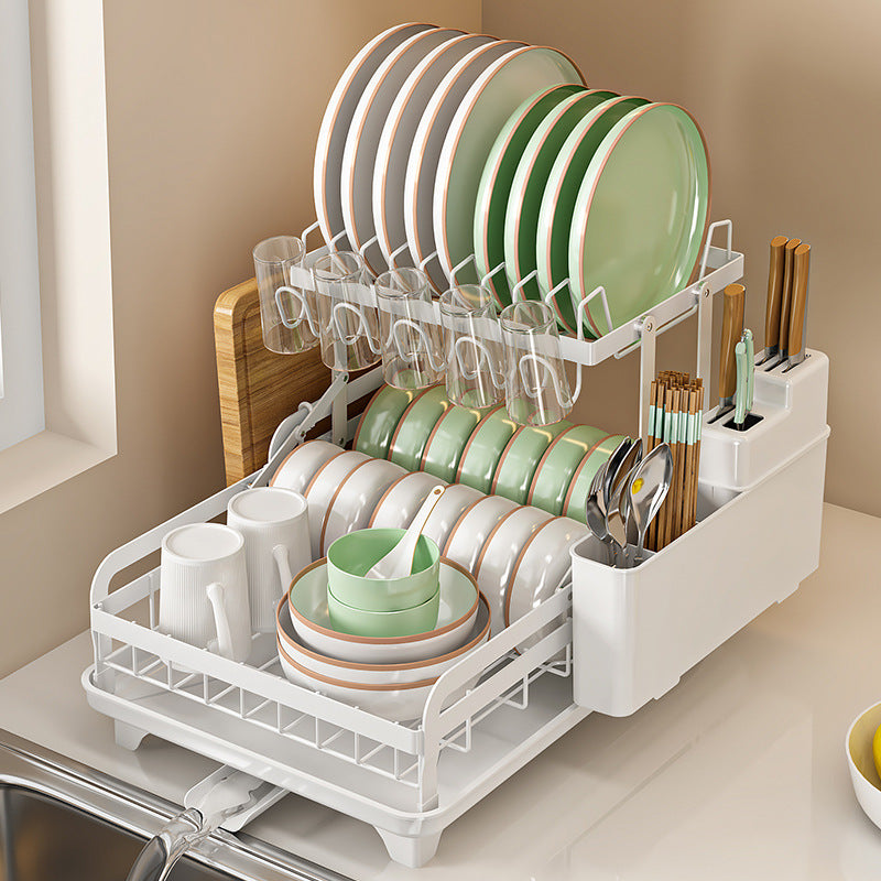 Foldable Kitchen Draining Countertop Dish Rack