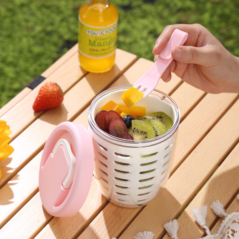 Draining Crisper Office Worker Portable Plastic Cup
