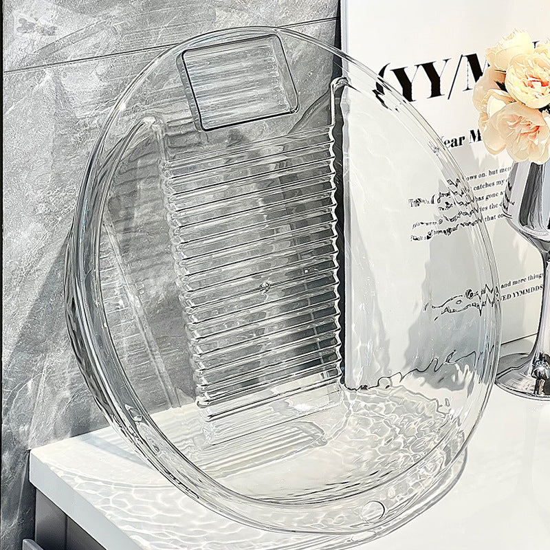 One-piece Plastic Thickened Laundry Basin With Washboard