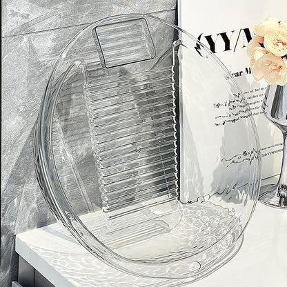 One-piece Plastic Thickened Laundry Basin With Washboard