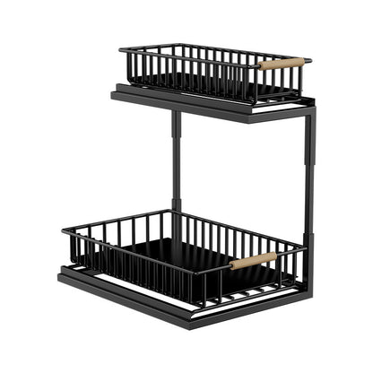 Kitchen Multi-functional Seasoning Rack Pull-out Basket