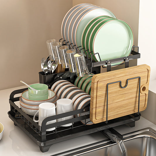 Foldable Kitchen Draining Countertop Dish Rack