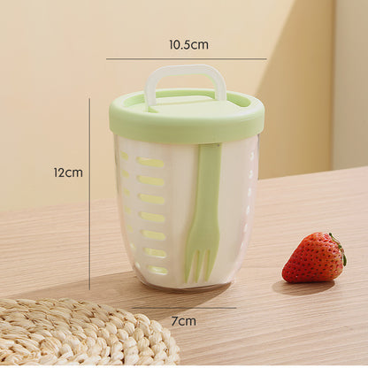 Draining Crisper Office Worker Portable Plastic Cup
