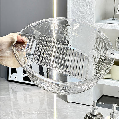 One-piece Plastic Thickened Laundry Basin With Washboard