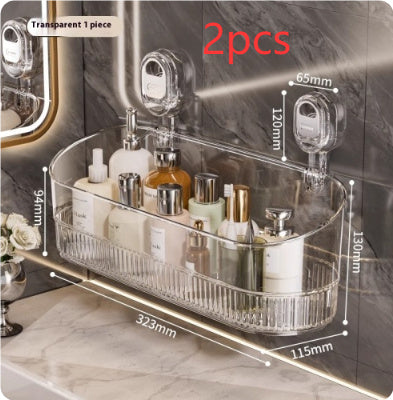 Suction Cup Storage Rack Punch-free Wall-mounted Household