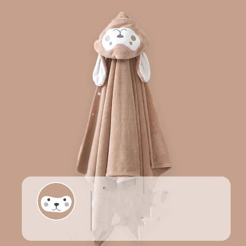 Children's Bath Towel Cape  Coral Velvet