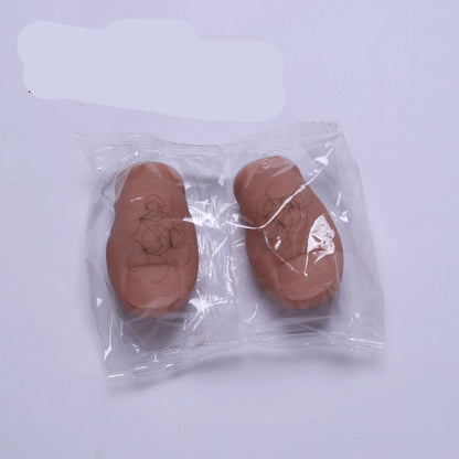 Two brown silicone molds in clear packaging with 'Hairy' text above on a white background