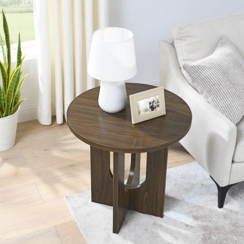 Modern Solid Wood-Look Coffee Table – Square MDF Living Room Table
