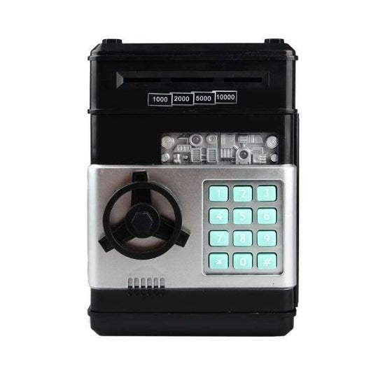 Cash Machine Savings Piggy Bank Password Lock Safe Box