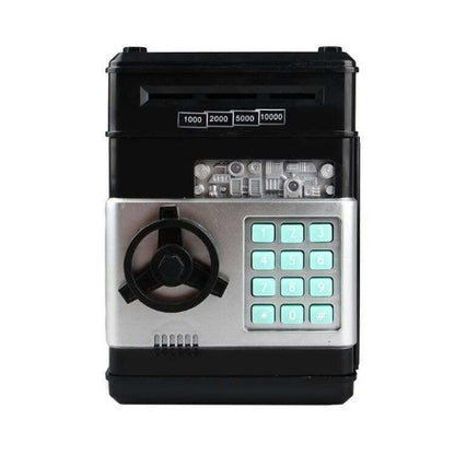 Cash Machine Savings Piggy Bank Password Lock Safe Box