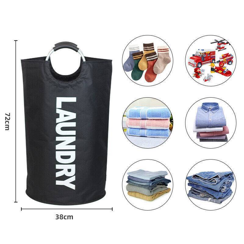 Laundry Basket Laundry Box Laundry Collector Storage Box 60L Fabric Foldable
