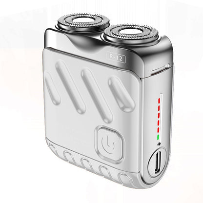 Portable Dual Ring Rotary Electric Shaver