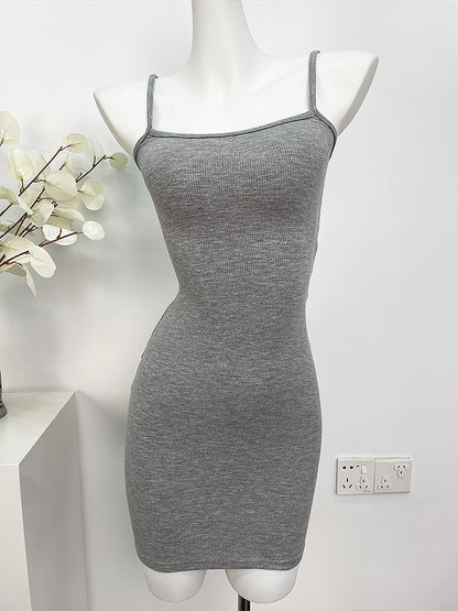Pure Hot Girl Sexy Sheath Body Shaping Sling Dress