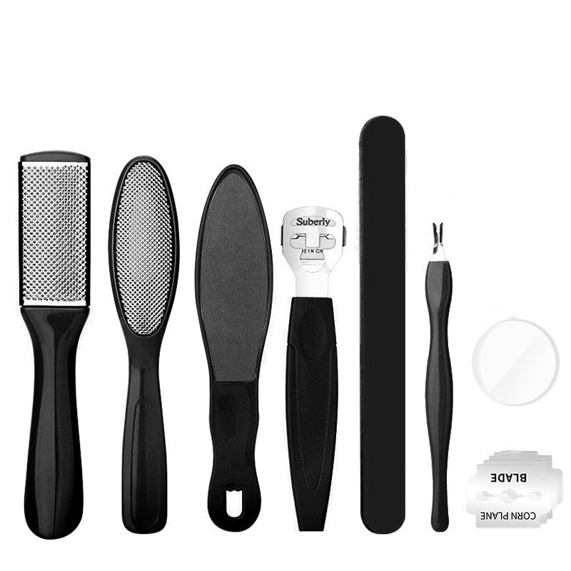 Black Pedicure Foot Care Tool Set