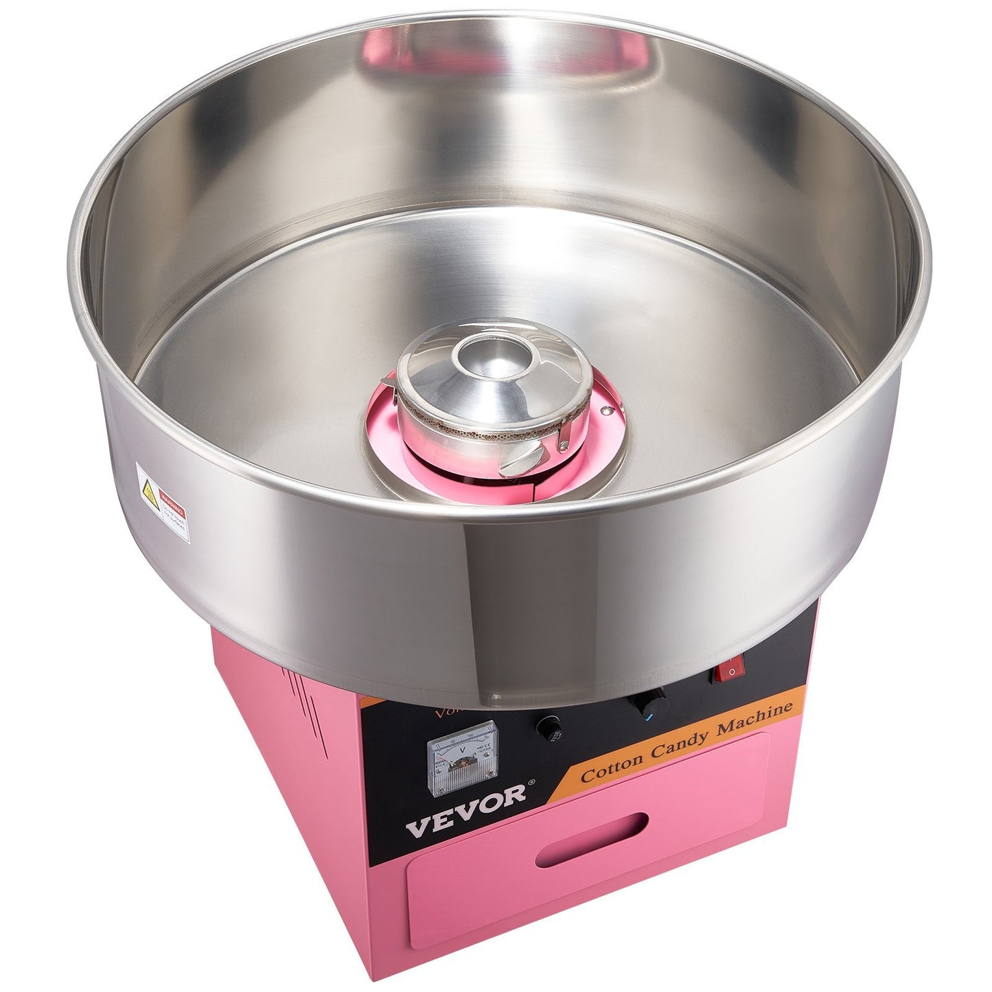 Electric Cotton Candy Machine with Stainless Steel Bowl