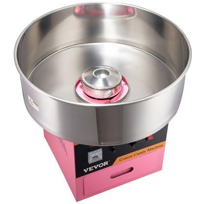 Electric Cotton Candy Machine with Stainless Steel Bowl