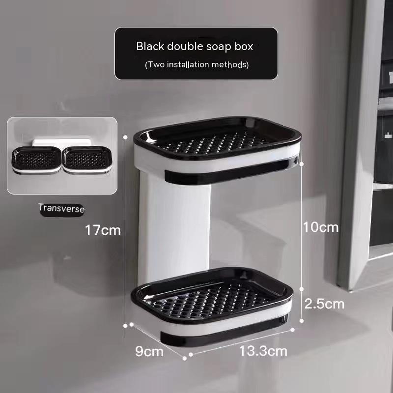 Punch-free Home Wall-mounted Soap Box Storage Rack