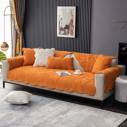 Chenille Quilted Anti-Skid Sofa Towel Cover – All-Season Use
