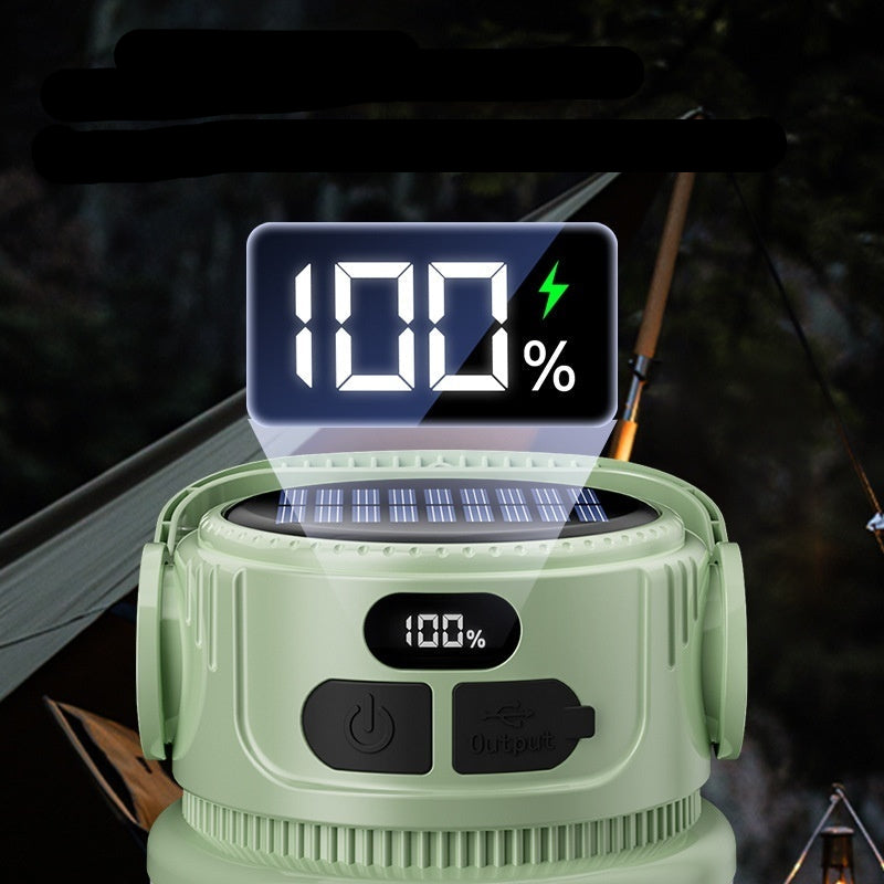 Solar Multi-gear Adjustable Outdoor Portable Charging Camping Lantern