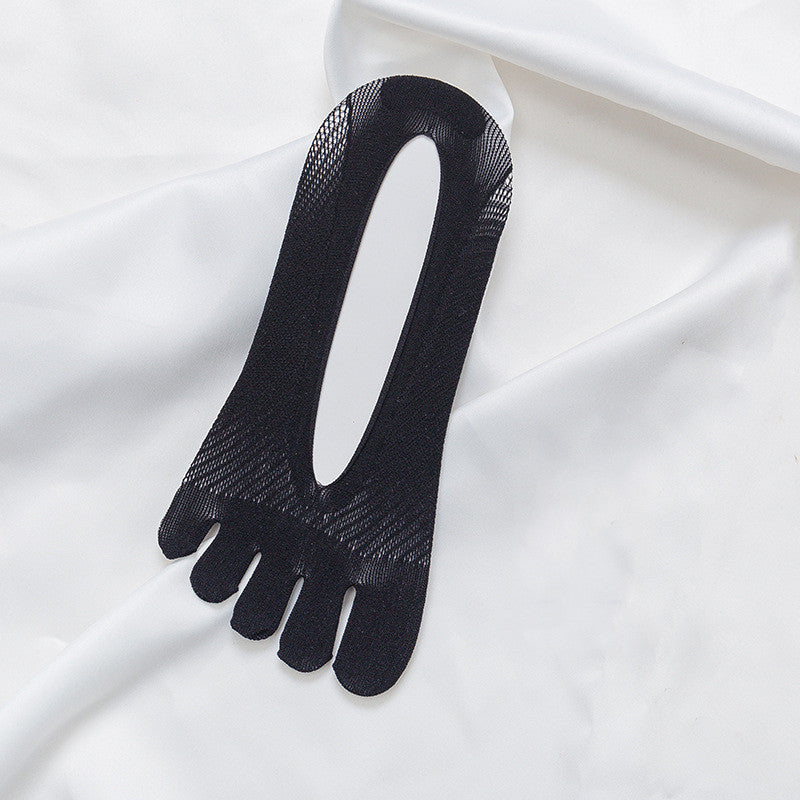 Unisex Thin Velvet Five Toe Breathable Socks