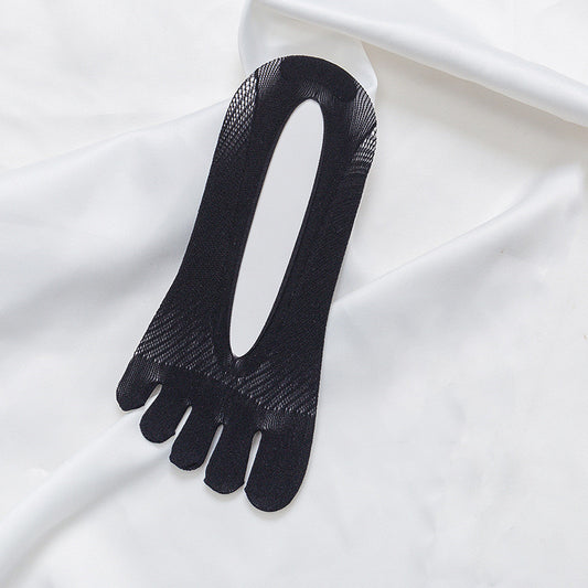 Unisex Thin Velvet Five Toe Breathable Socks