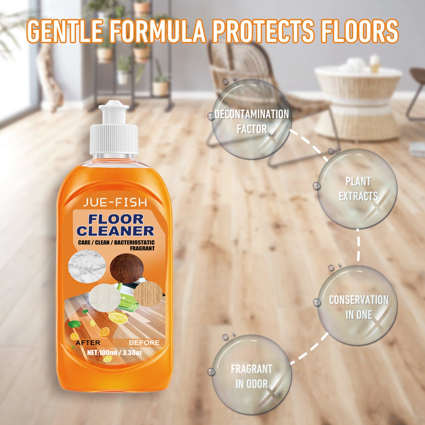 Ondaum Floor Cleaner for Stain and Dirt Removal
