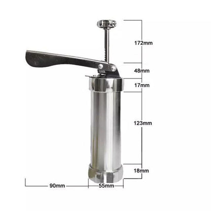 Stainless Steel Cookie Press & Icing Gun Set